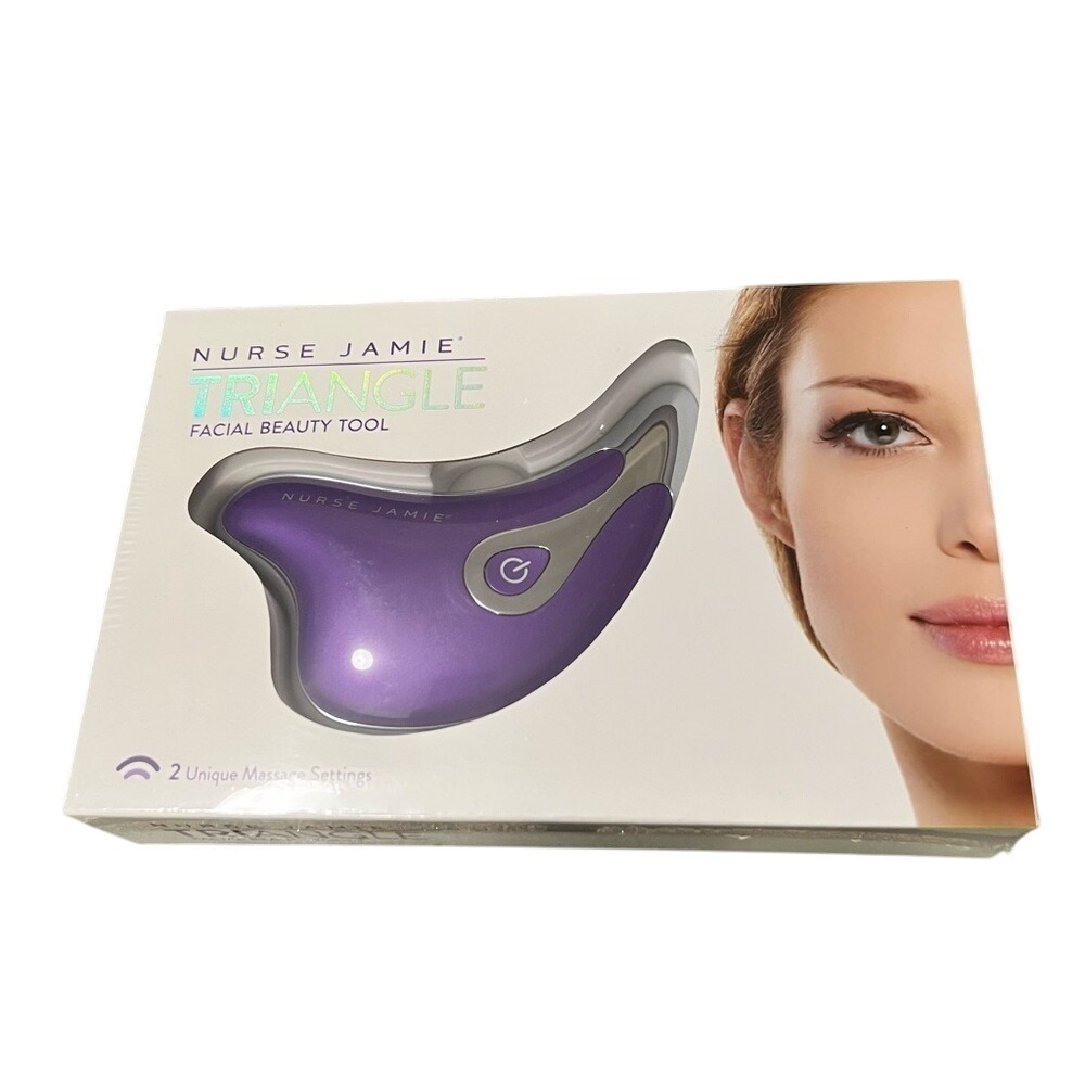 Nurse Jamie Triangle Facial Beauty Tool Purple Sonic Technology New